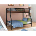 Кровать двухъярусная из металла «Гранада-2» 120 Black